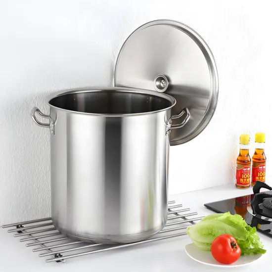 Olla de acero inoxidable para cocinar alimentos, vaporera, olla de inducción con fondo tipo sándwich de arena