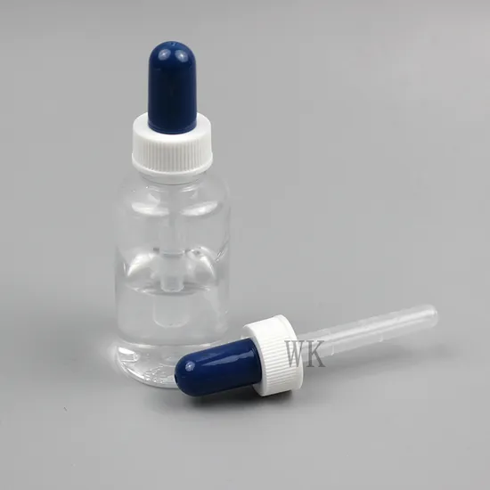 Tapa de gotero de plástico para administración de medicamentos líquidos o envases de alimentos